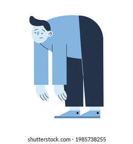 man tired for panic attack