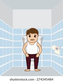 Man in Toilet
