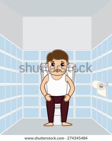 Man in Toilet