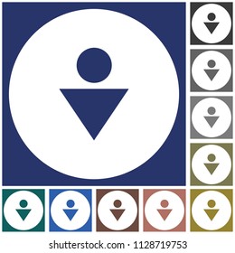 Man Toilet icon. Vector illustration

