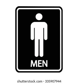 a man toilet sign