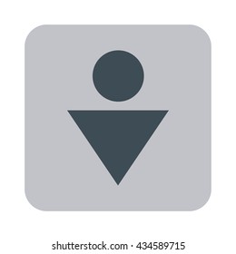 Man Toilet vector icon