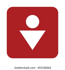 Man  Toilet vector icon