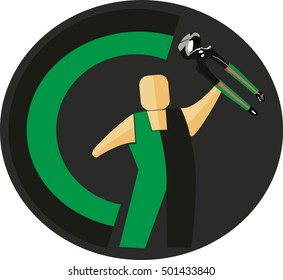 man with a tool in his hand
