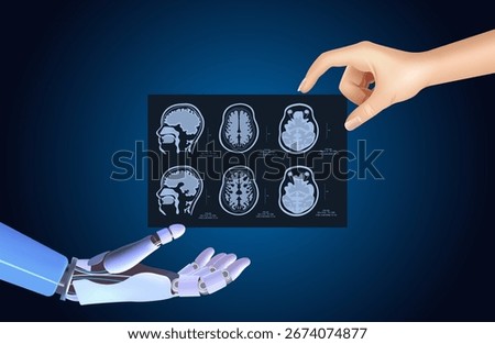 Man transfers MRI of brain to robot, artificial intelligence, modern technologies