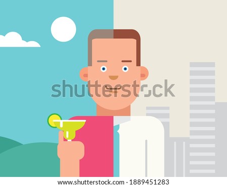 Man transitioning from work into retirement