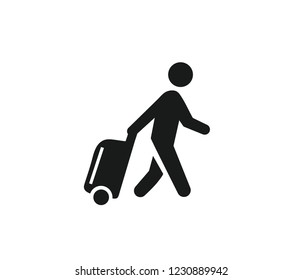 Man travelling icon