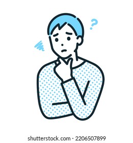 hombre en problemas. Material de ilustración de una persona de negocios con problemas.