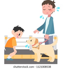 Man trouble is to talk to the dogs