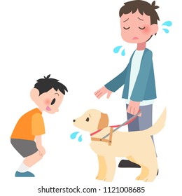 Man trouble is to talk to the dogs