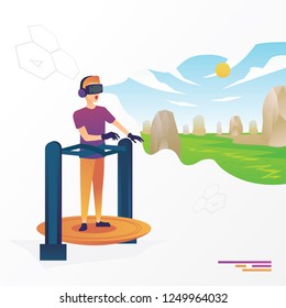 Man Trying Augmented Reality