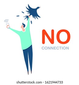 Man trying to connect to wifi
