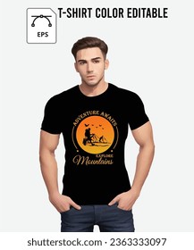 Man T-Shirt Mockup With A 3d Model