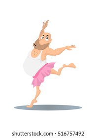 man in tutu ballet dancing 