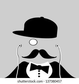 man with tuxedo and baseball cap on sideways
