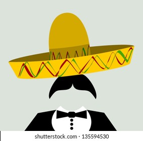 man with tuxedo and sombrero