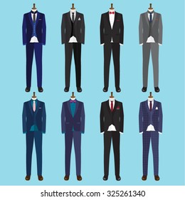 Man Tuxedo Vector Design Illustration