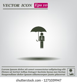 Man With Umbrella