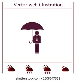 Man With Umbrella