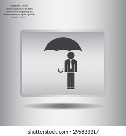 Man With Umbrella