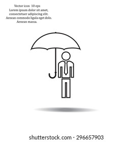 Man With Umbrella