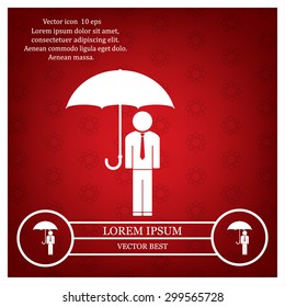 Man With Umbrella