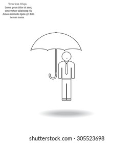 Man With Umbrella
