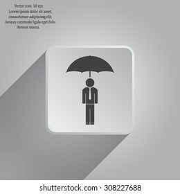 Man With Umbrella
