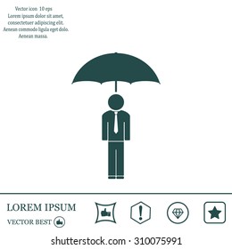 Man With Umbrella