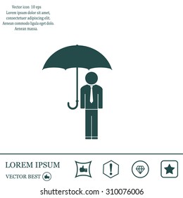 Man With Umbrella