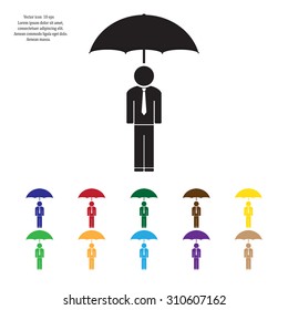 Man With Umbrella