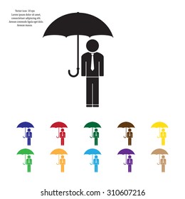 Man With Umbrella