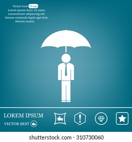 Man With Umbrella