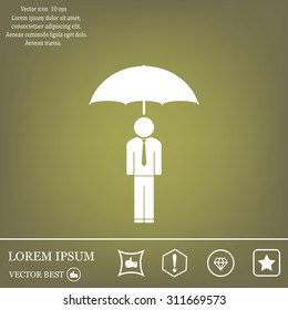 Man With Umbrella