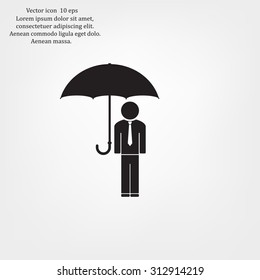 Man With Umbrella