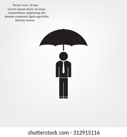 Man With Umbrella