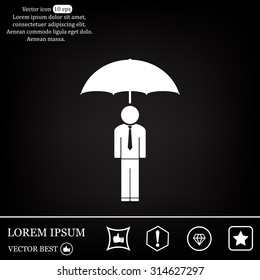 Man With Umbrella