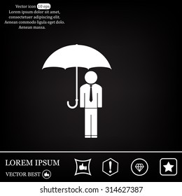 Man With Umbrella