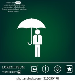Man With Umbrella