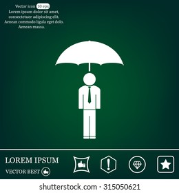 Man With Umbrella