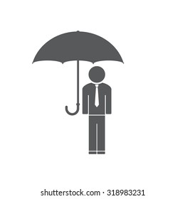Man With Umbrella
