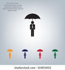 Man With Umbrella