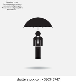 Man With Umbrella