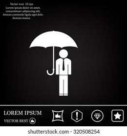 Man With Umbrella