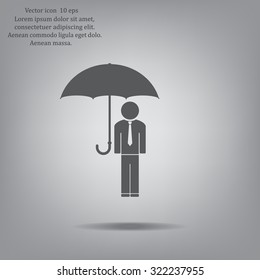 Man With Umbrella