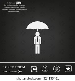 Man With Umbrella