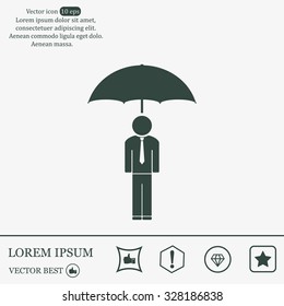Man With Umbrella