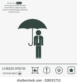 Man With Umbrella