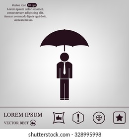 Man With Umbrella