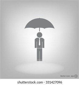 Man With Umbrella